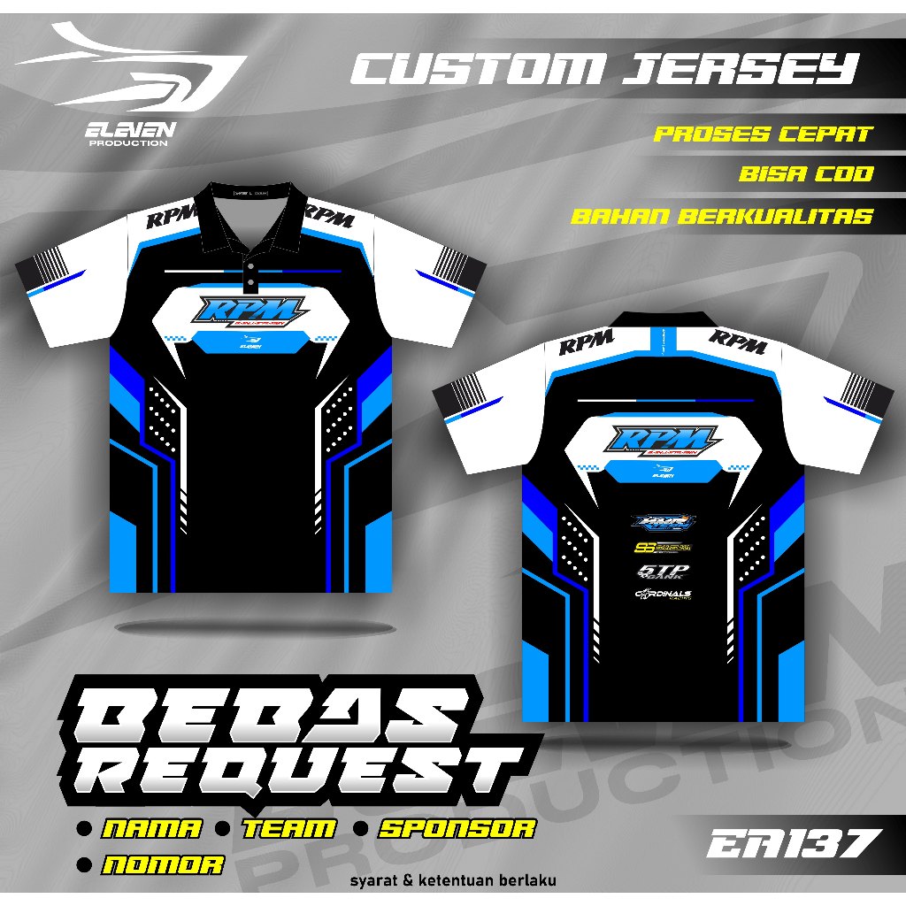 JERSEY RACING polo baju balap racing custom full printing jersey balap jersey bisa ubah nama nomor j