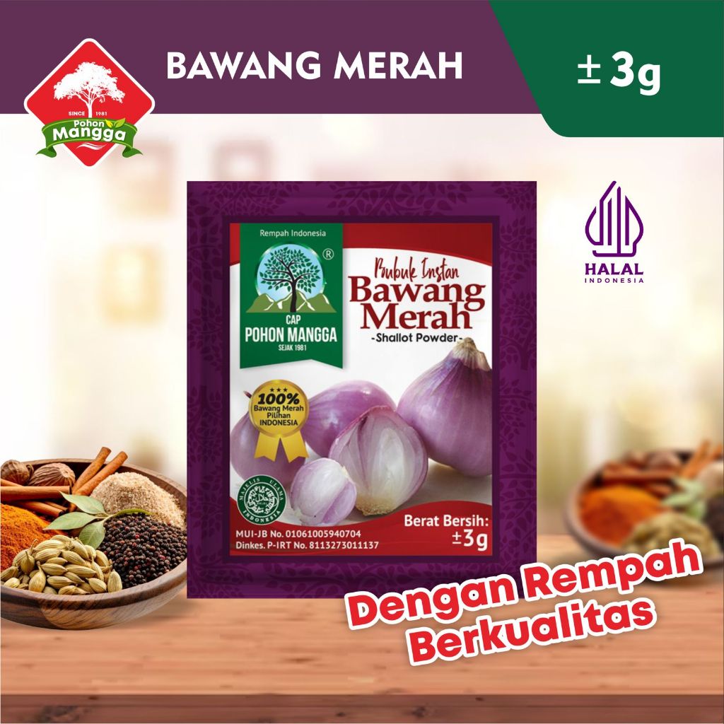 

Bubuk Bawang Merah Cap Pohon Mangga