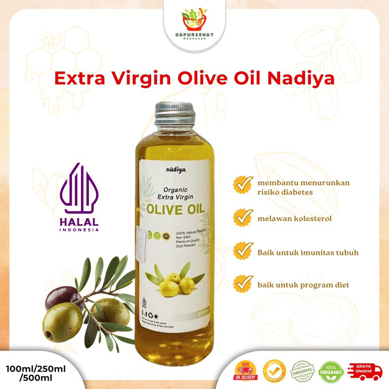 

Extra Virgin Olive Oil 250 ml Minyak Zaitun Premium Cold Pressed Beorganic Natural Borges RS Bertolli