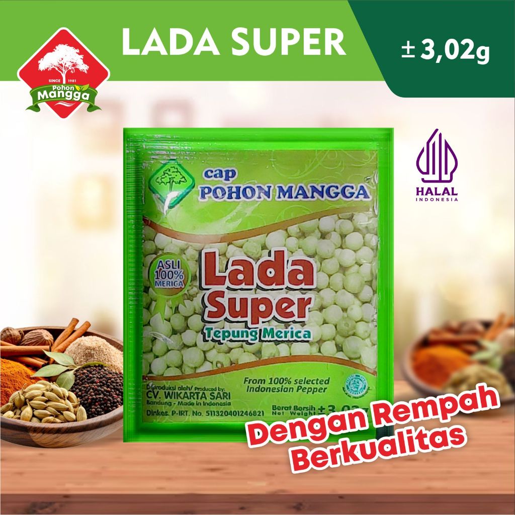 

BUBUK LADA SUPER 500 CAP POHON MANGGA