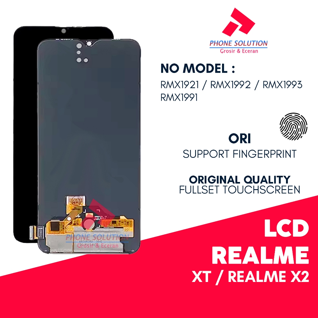 LCD Realme XT / LCD Realme X2 - Fingerprint Fullset Touchscreen