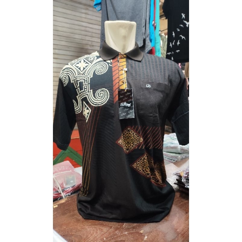 Biros kaos polo pendek berkantong Katun premium