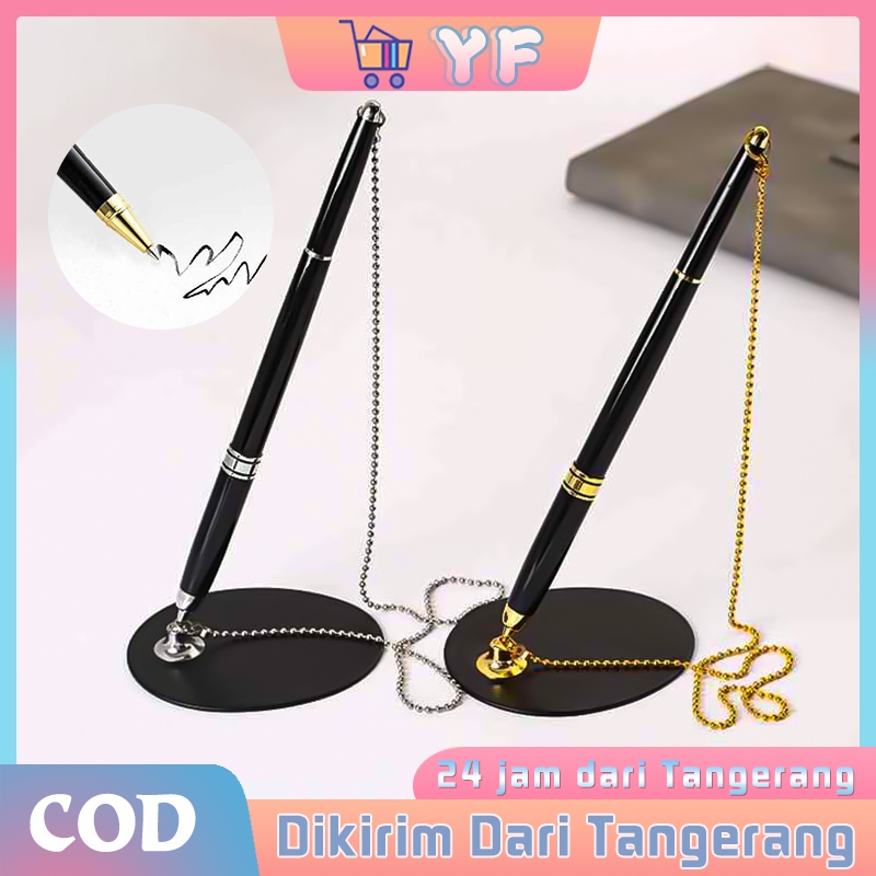 

Pena Ballpoint Logam / Rantai Aman Dudukan Dasar Cocok Untuk Kantor