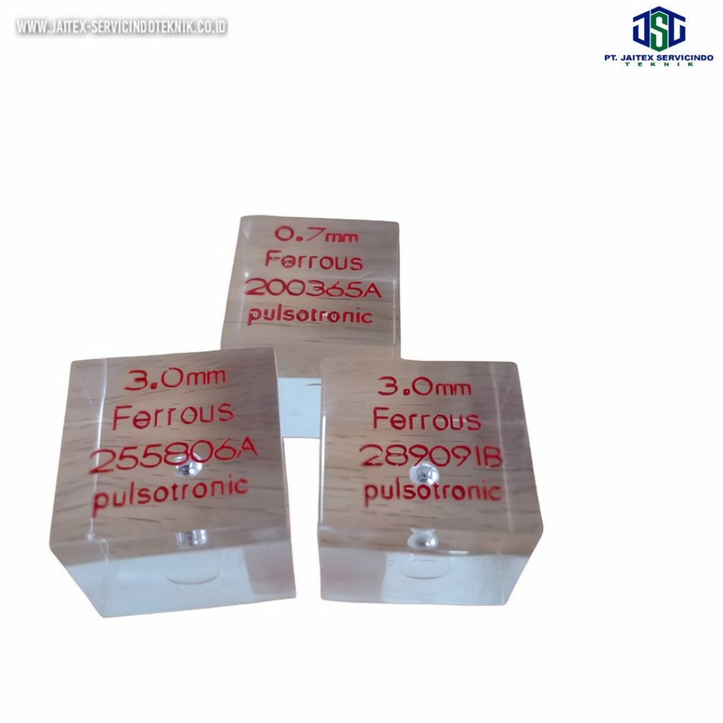 Test Piece Metal Detector Terbaik Test Cube Ferrous FE