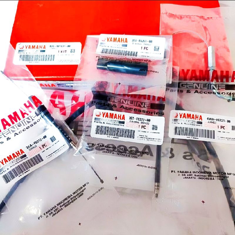 Throttle Cable Kit - Kabel Gas Set Kabel Pompa Oli Samping F1ZR FIZR F1Z FIZ R Original 4US-WF632-00