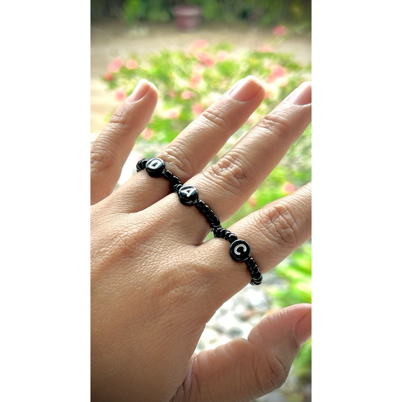 Cincin Manik Inisial Cincin Huruf Cincin Couple Cincin Lucu Kekinian