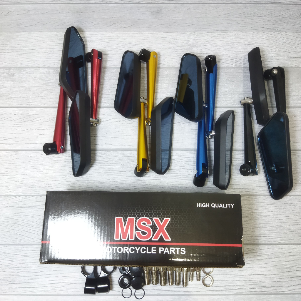 Kaca Spion Circuit Full CNC Kaca Biru Universal Spion Variasi Universal MSX Kaca Spion Sirkuit Model