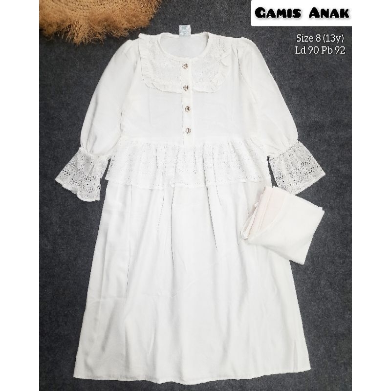 Dress anak putih Adora