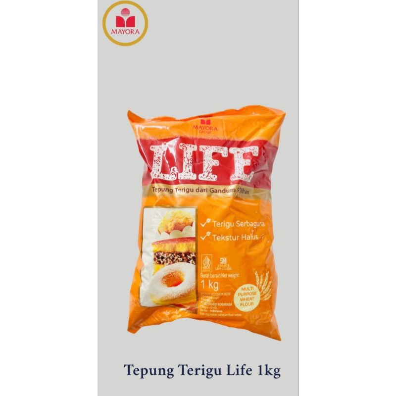 

tepung terigu Life mayora 1kg