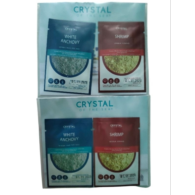 CRYSTAL OF THE SEA SACHET ISI 2 SACHET WHITE ANCHOVY & SHRIMP