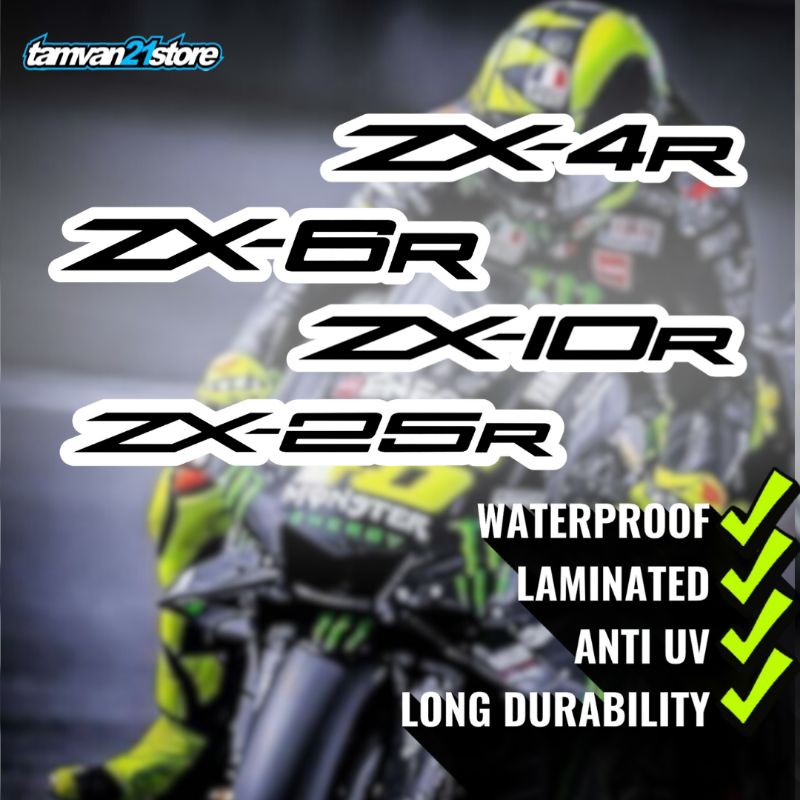 STICKER KAWASAKI LOGO ZX4R ZX6R ZX10R ZX25R