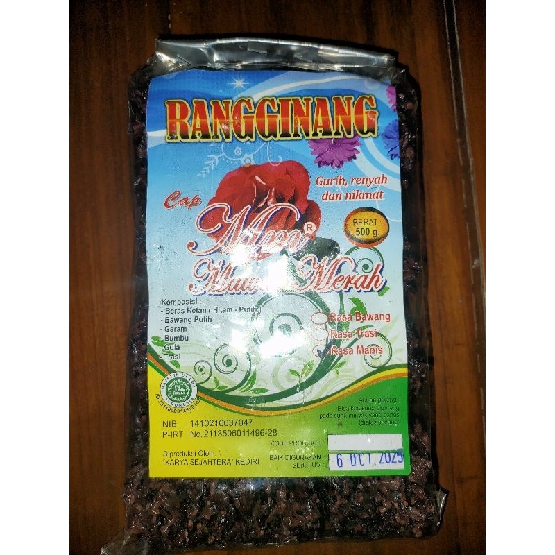 

RANGGINANG khas KEDIRI Cap MM Mawar Merah Rasa Manis