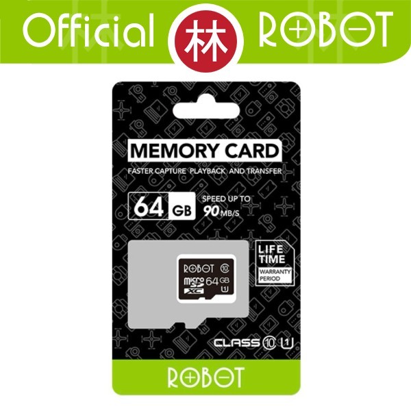 NAMPOL Robot RT64G Memory Card 64GB Class 10 High Speed TF Card Chip Micro SD Card HP MMC with
