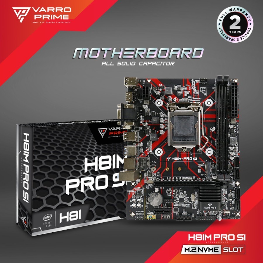 MOTHERBOARD H81M PRO S1 VARRO PRIME GAMING