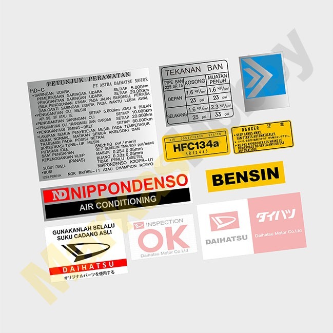 Sticker Feroza Warning Set