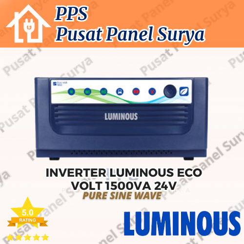 INVERTER LUMINOUS ECO VOLT1500VA 24V PURE SINE WAVE - LUMINOUS 1500VA 24V PURE SINE WAVE