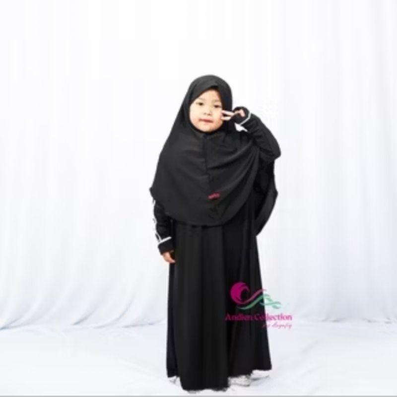gamis set hijab anak marwah