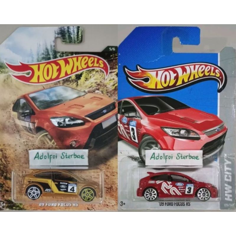 hotwheels hot wheels '09 ford focus RS hw city 3 edisi backroad rally 5/6 4