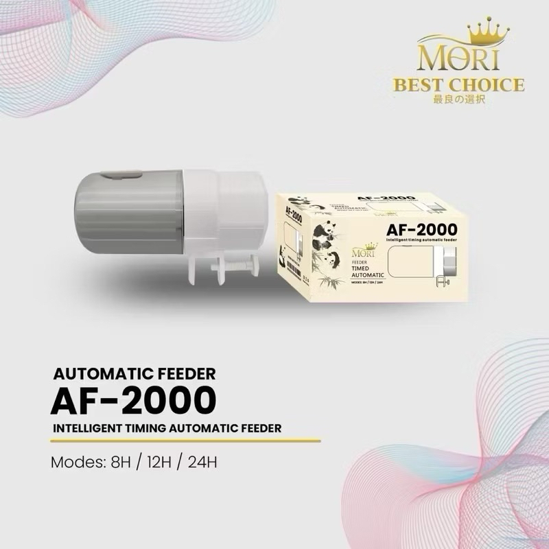 FOOD TIMER MORI AF-2000 3 MODE OTOMATIS FEEDER TIMED AUTOMATIC PAKAN IKAN, PAKAN IKAN OTOMATIS, OTOM