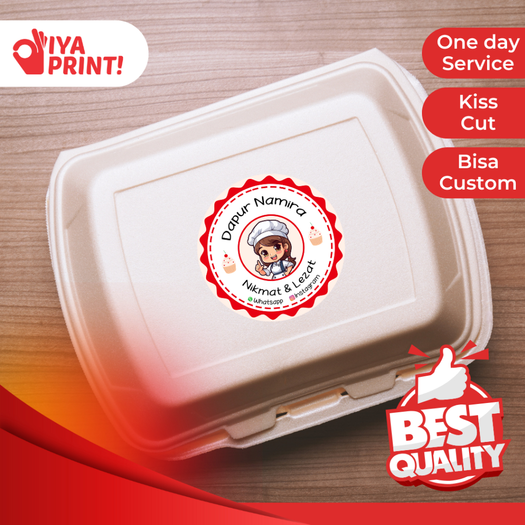 

8-10 STIKER KEMASAN / STICKER MAKANAN / STIKER LABEL / STIKER CUSTOM / CETAK STIKER / STIKER LOGO