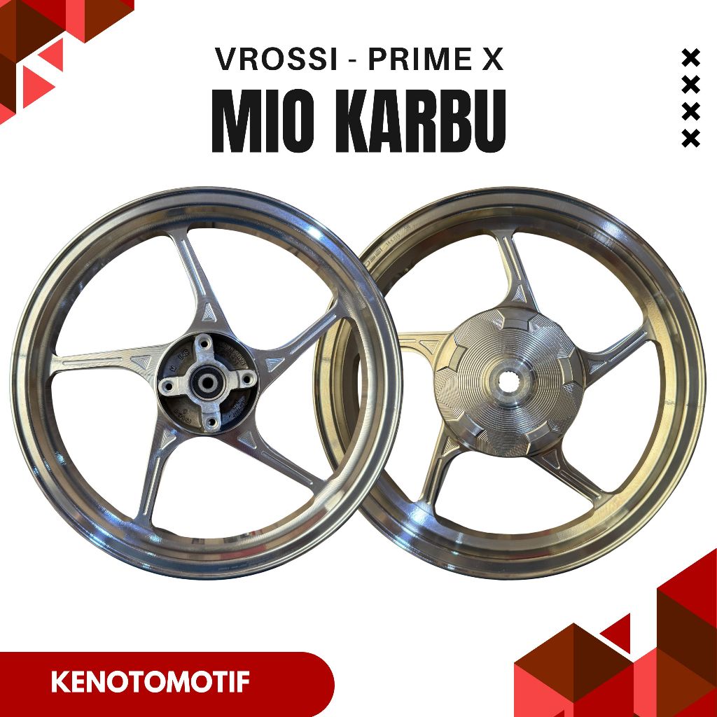 VRossi Prime Velg Palang 5 Model Enkei Mio Sporty - Mio Smile - Mio Soul - Fino 115 | 14 x 185 / 215