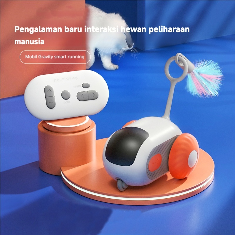 Mainan mobil kucing dan anjing modern, mobil mainan kucing otomatis, mobil mainan kucing impor