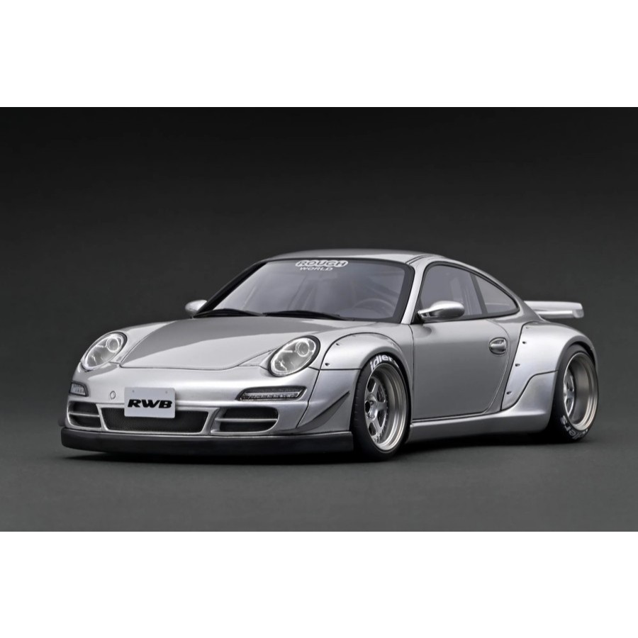 1/18 IGNITION IG MODEL PORSCHE 997 RWB SILVER DIECAST NOT AUTOART GT SPIRIT
