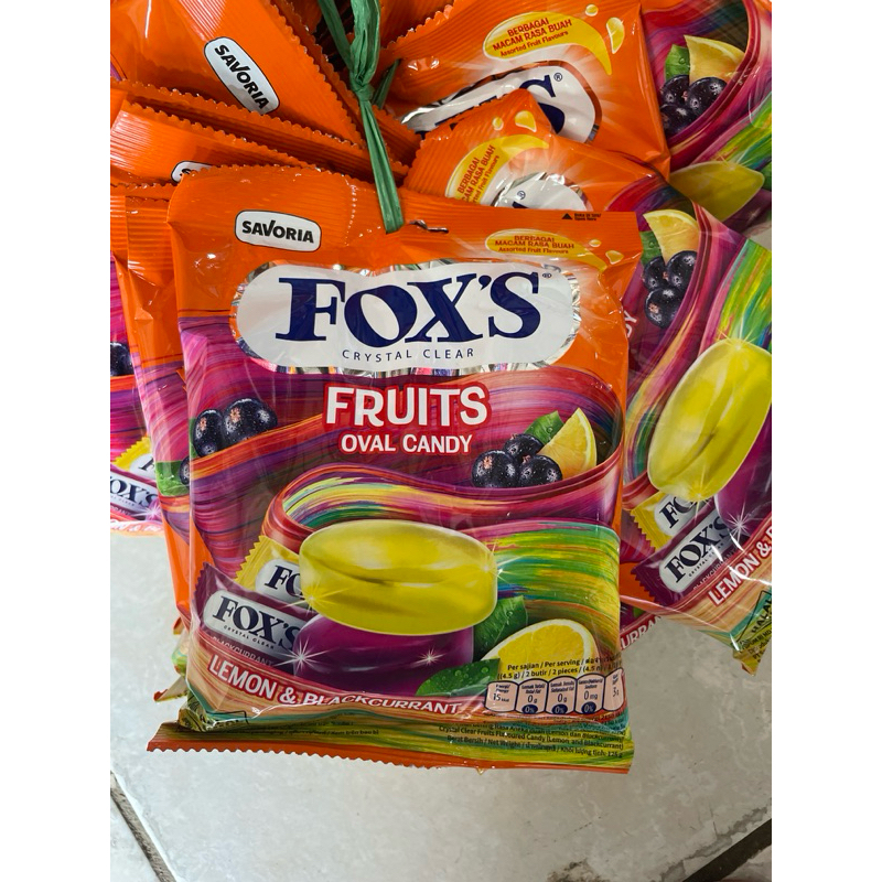 

Promo !!! Permen Foxs Lemon &blackcurrant
