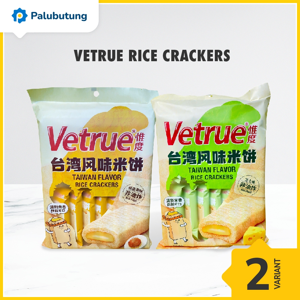 

PALUBUTUNG - Vetrue Rice Crackers 116gr Chesee, Egg Yolk