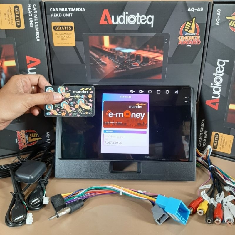 HEAD UNIT ANDROID KARIMUN WAGON ANDROID AUDIOTEQ NFC RAM 2/64 GB 9 INCH INCELL BLACK SCREEN ANDROID 