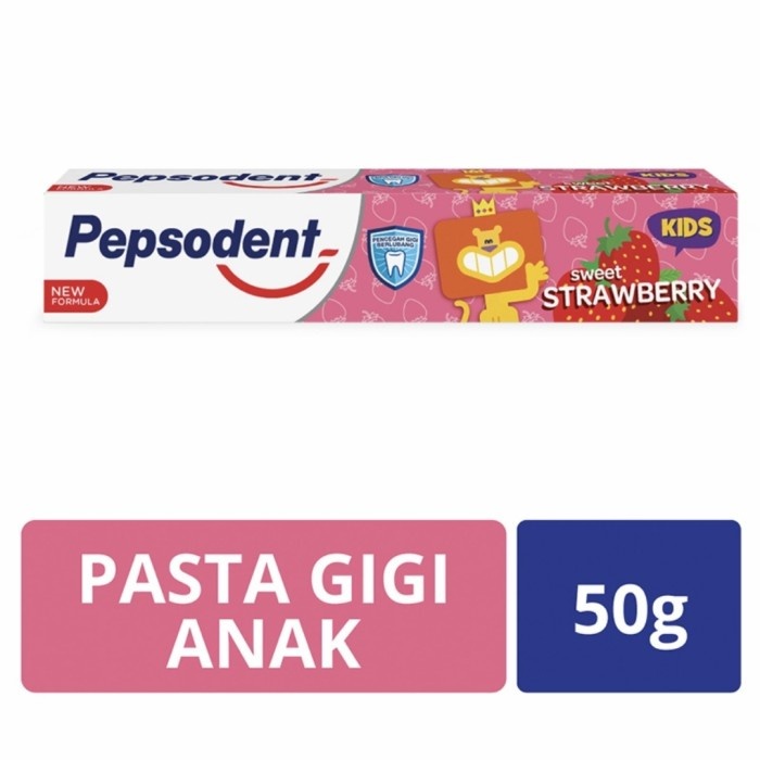 pasta gigi anak Pepsodent 45g / odol anak bayi Pepsoden 45 gr rasa strawberry