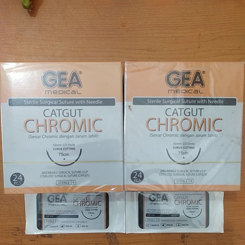 Catgut chromic 2/0 dengan Jarum / Catgut chromic 3/0 dengan Jarum