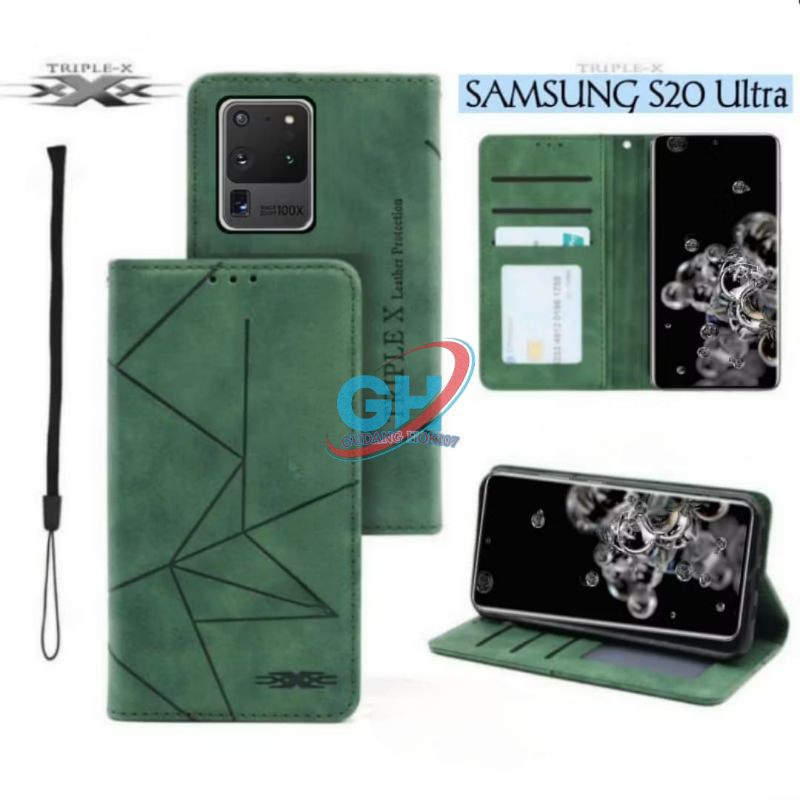 Flip Case SAMSUNG S20 ULTRA Casing Dompet Flip Cover Wallet Sarung Hp Kulit