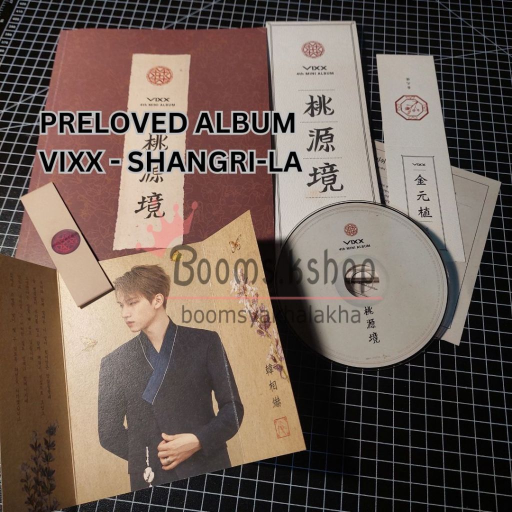 UNSEALED ALBUM VIXX –SHANGRI LA CD PHOTOBOOK PHOTOCARD PHOTO CARD STICKER cha hakyeon n leo jung tae
