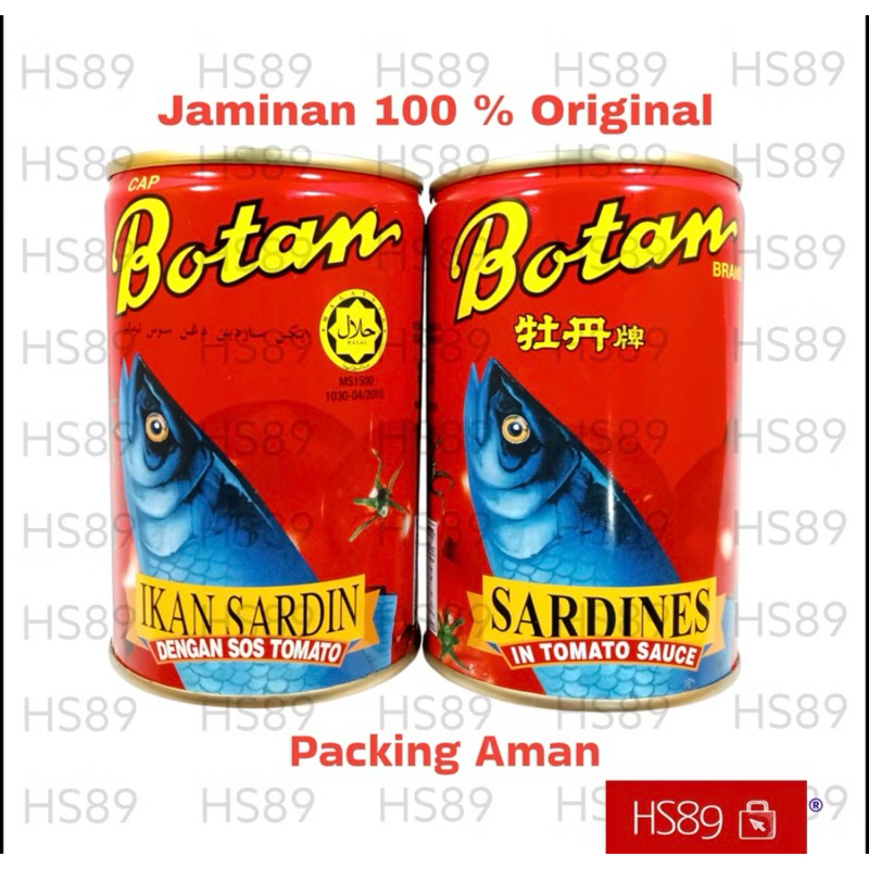 

Sarden Botan malaysia 425gr 1 dus