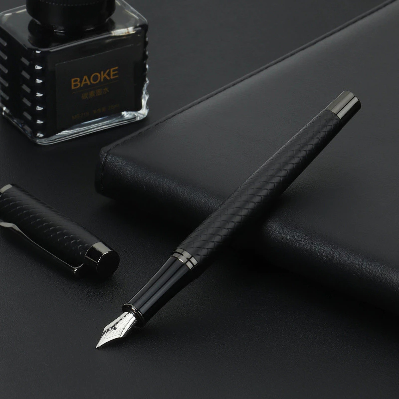 Luxury Fountain Pen Gift Set Baoke T20 Iridium Tip Black Ink Pena Fountain Premium Baoke Shengshi Co