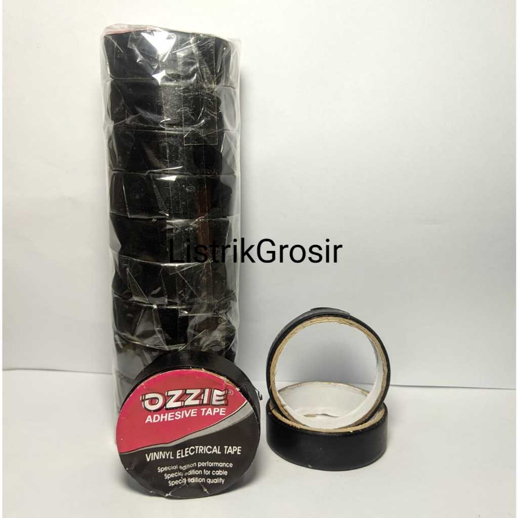 

(Termurah) Isolasi Hitam Dan Kertas / Lakban Kertas Solasi listrik Hitam Harga Per Slop isi 10pcs