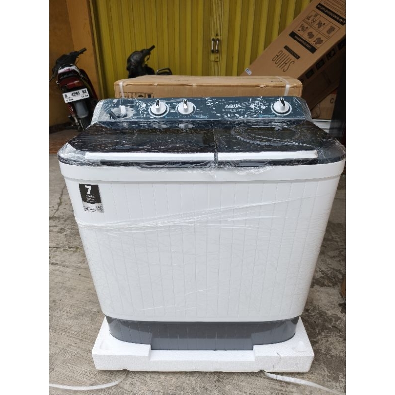 mesin cuci aqua 7030HT mesin cuci aqua 7 kg 2 tabung
