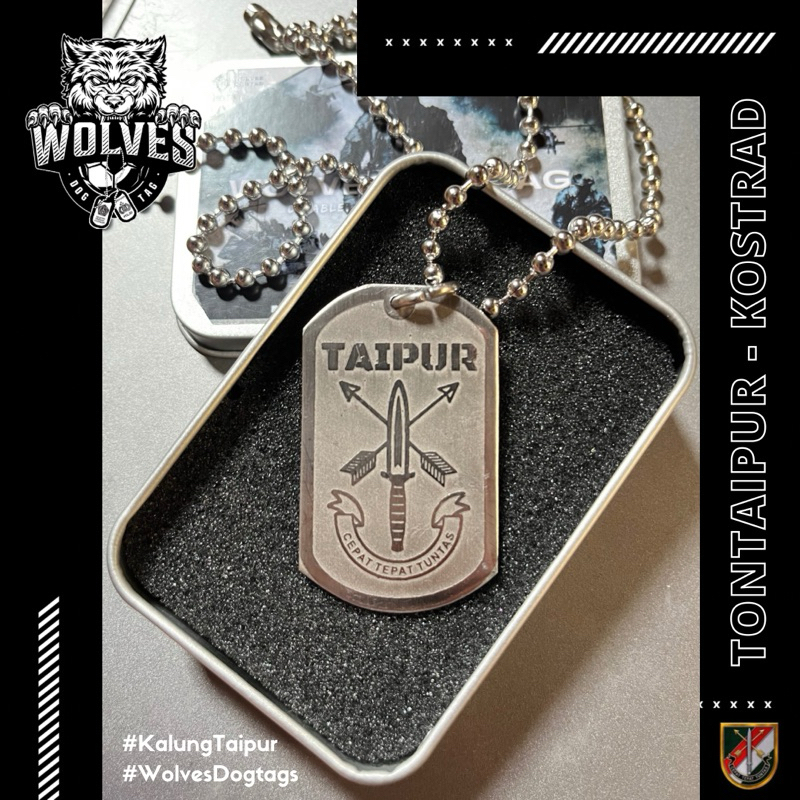Kalung tontaipur / kalung taipur / Kalung peleton intai tempur / aksesoris kostrad / kalung kostrad 