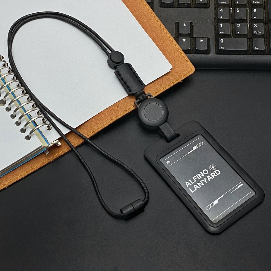 

Lanyard Id Card With Badge Retractable Tali Paracord Gantungan Kartu ID JunDW