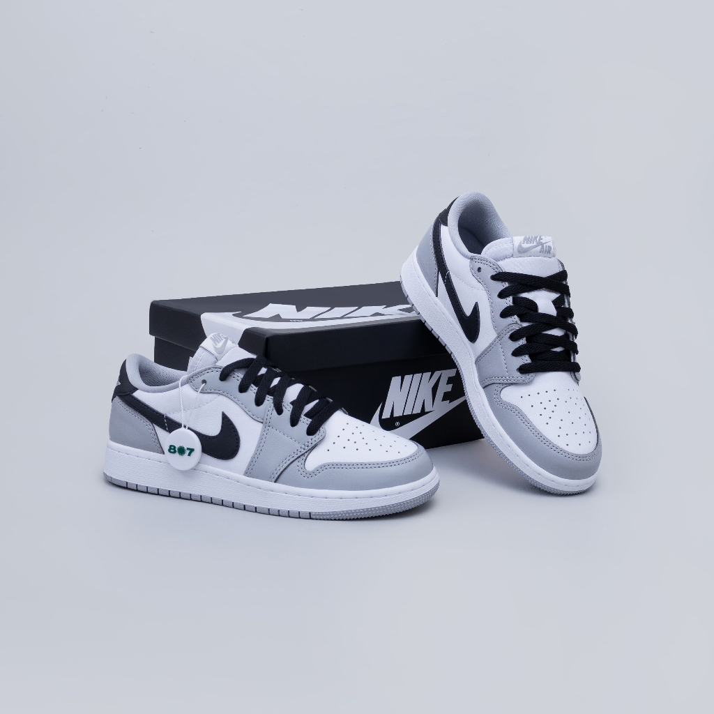Air Jordan 1 Low OG Barons Grey White GS Women