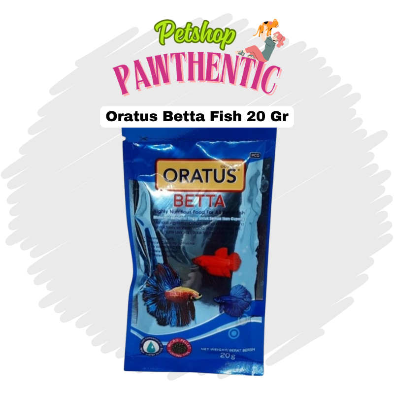Oratus Betta Fish Pakan Ikan Cupang 20 Gr