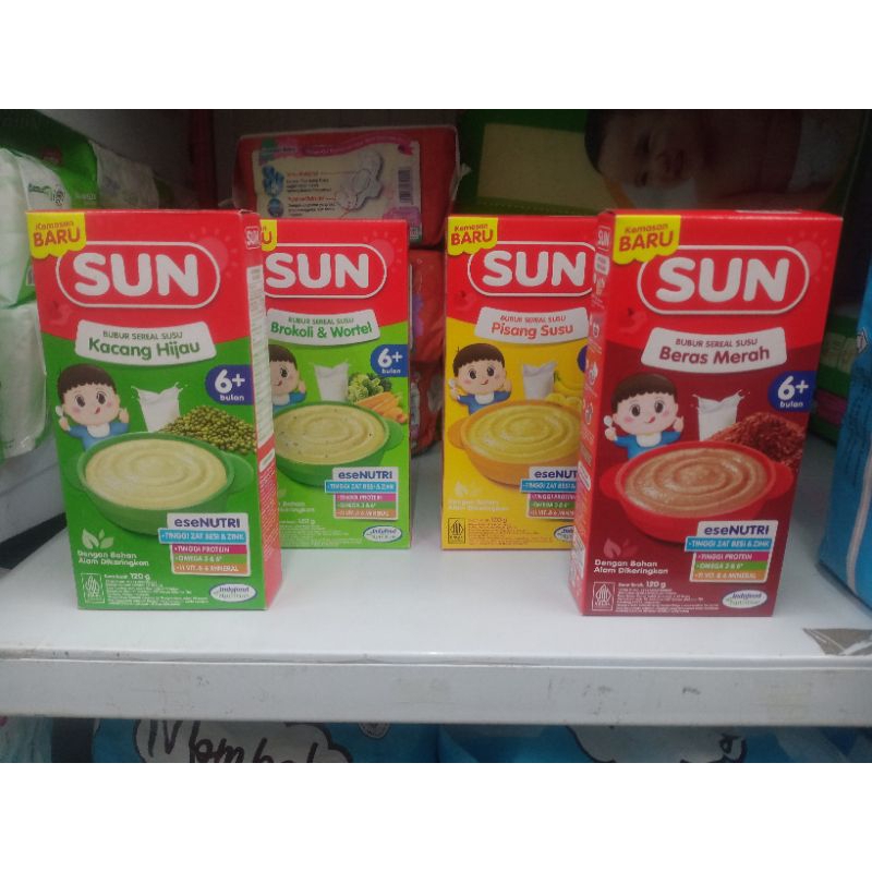 SUN Bubur Bayi 6+ Box 120gr | Sun Bubur Bayi 6+