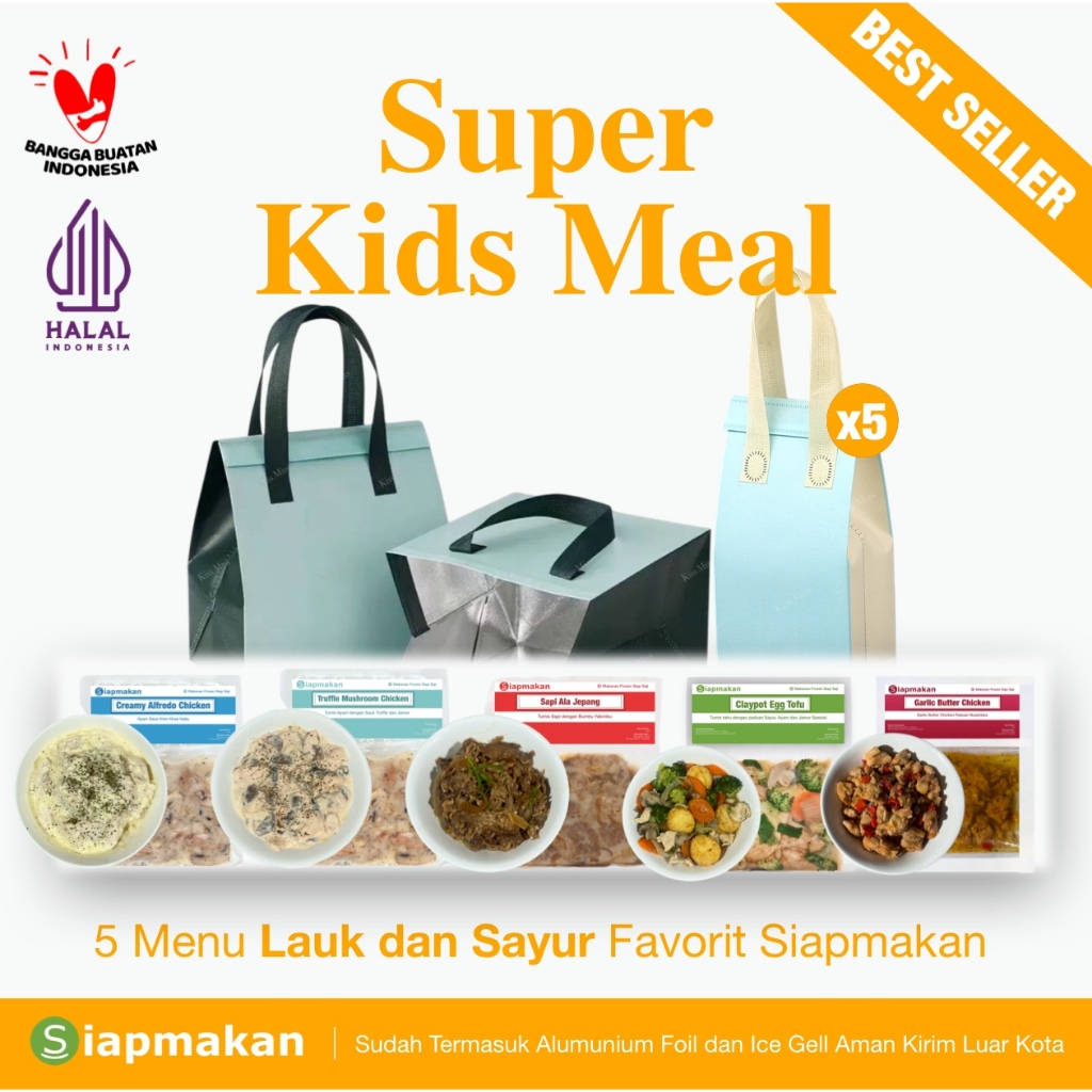 

Siapmakan Super Kids Meal Paket 5pcs