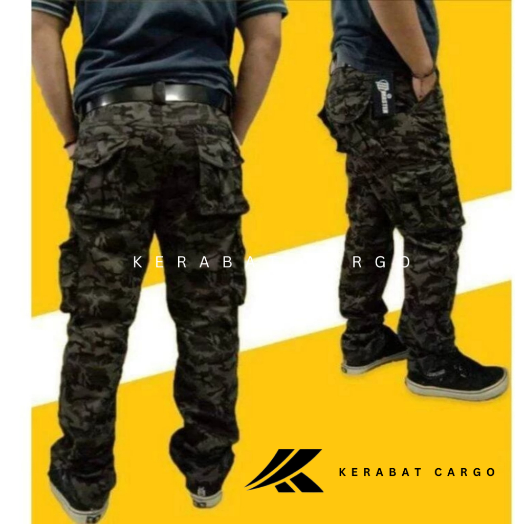Celana Cargo Pria Loreng / Celana Panjang Loreng / Celana Cargo Loreng Pria / Celana Panjang Cargo