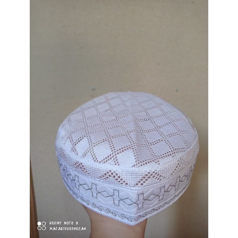 Terbaru  kopiah hajir marawis, kopiah jaring lulu, kopiah surut 3 jari/ peci hajir marwis