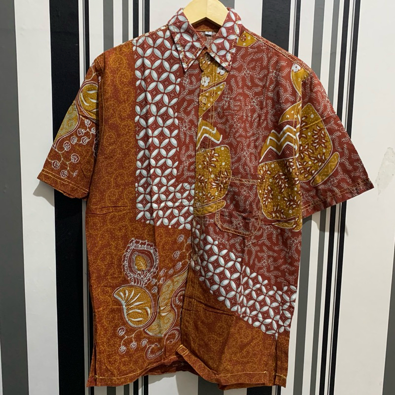 PRILTHISWAY [PRELOVED] ORIGINAL - ATASAN KEMEJA BATIK LAKI-LAKI PRIA