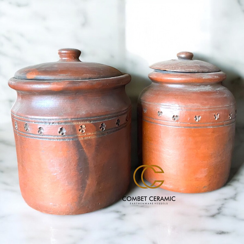 Stoples Gerabah Tanah Liat - Toples/Lodong Gerabah Tanah Liat Tradisional Handmade