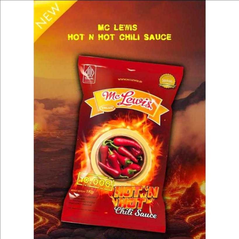 

saus mc lewis hot n hot kemasan 1kg