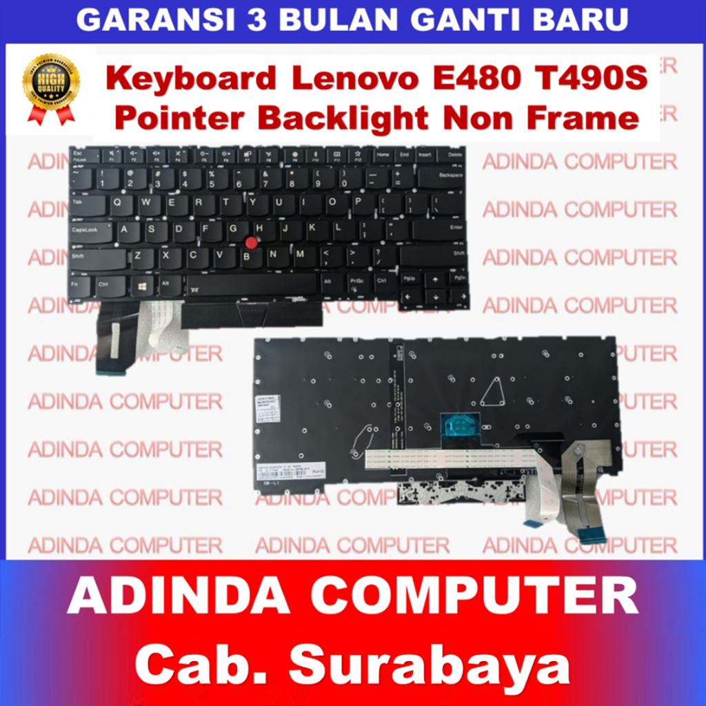 Keyboard Lenovo ThinkPad E480 L490 P43S R480 R480S T480S T490 T490S